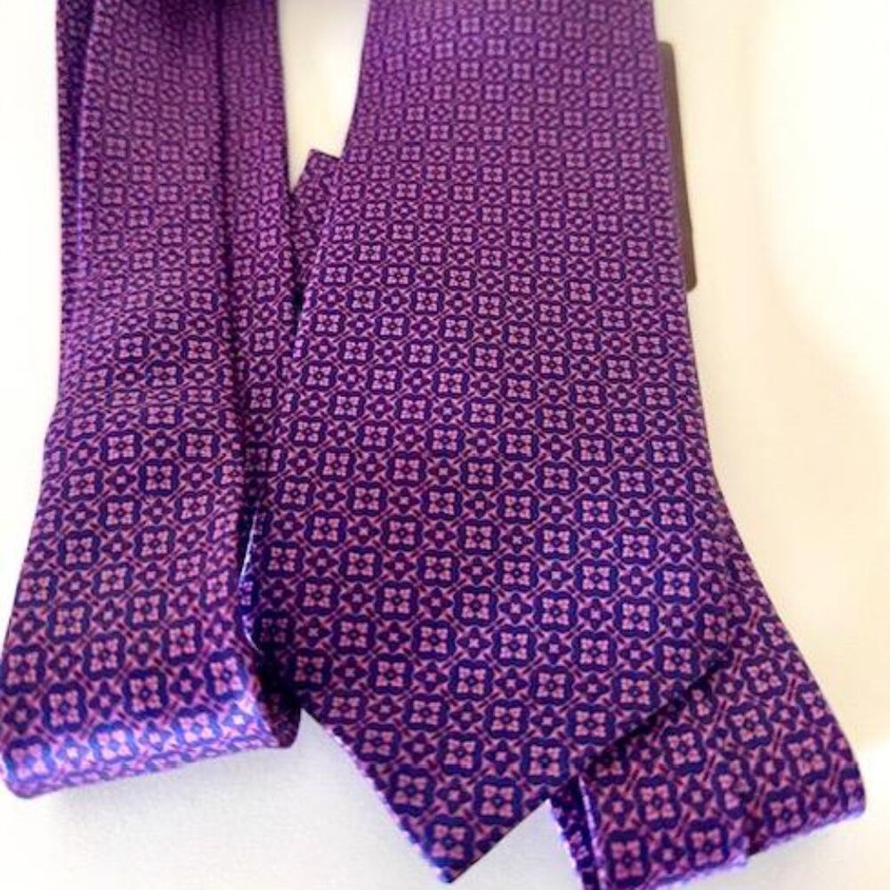 Stefano Ricci Luxury Collection  Micro-Geometric Silk Tie Celebration Wear